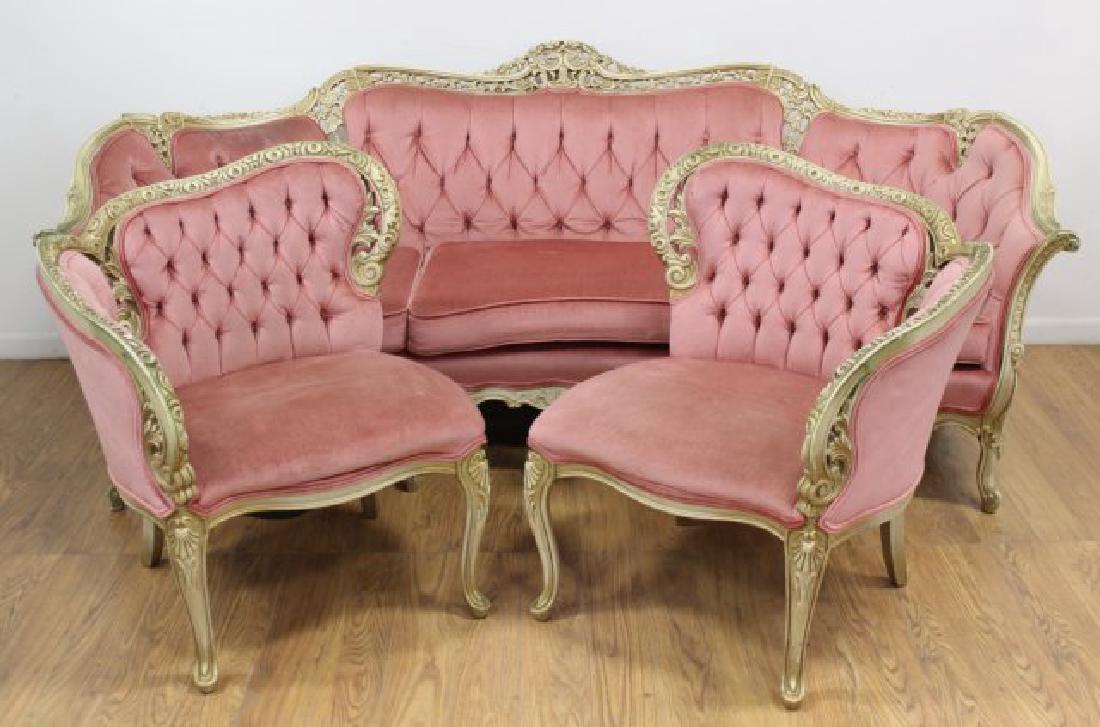 Velvet Sofa & Chairs (1 of 1)