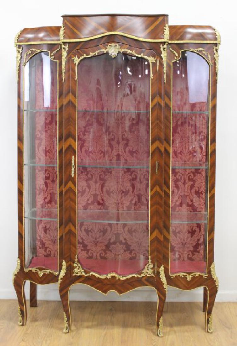 Louis XV Style Gilt Bronze Mounted Vitrine (1 of 4)