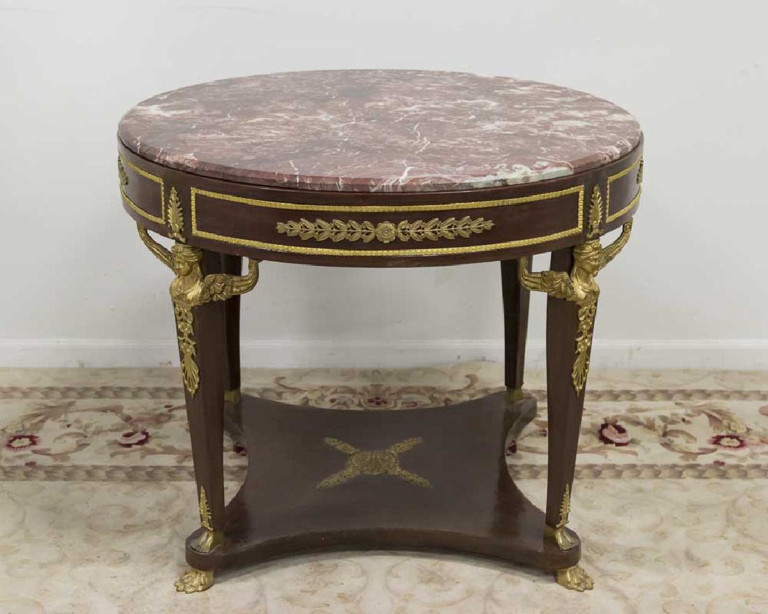 French Empire Style Center Hall Table (1 of 6)