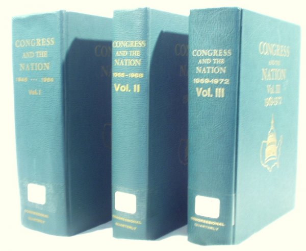 3V Set CONGRESS AND NATION 1945-1972 Quarterlies.