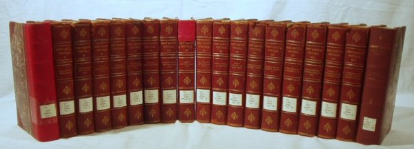 19V Set BRET HARTE WRITINGS 1889 Leather Illust.