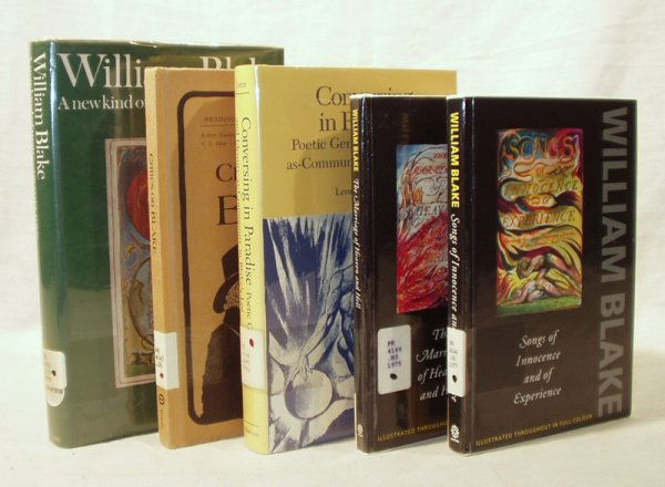 5V BLAKE Davis O'Neill Deen Songs Marriage Critic: This auction lot includes the following group of titles: - William Blake by Davis - Dated 1977 by U. of California - Critics on Blake by O'Neill - Dated 1970 by U. of Miami - Conversing in Parad
