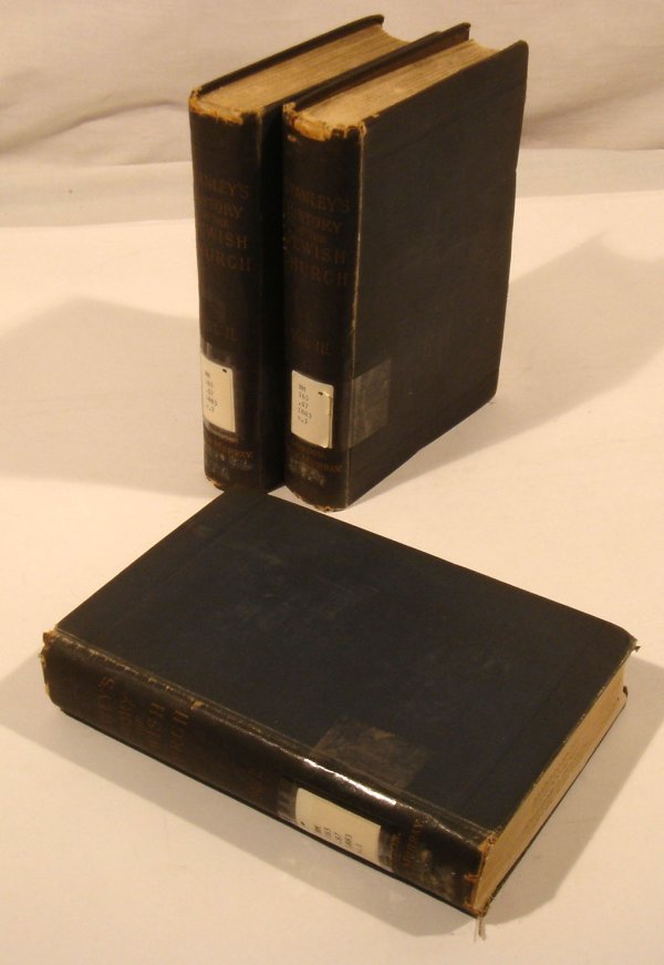 3V 1883 JEWISH CHURCH KINGDOM EXILE ROMAN Stanley: Title: Lectures on the History of the Jewish Church Author: Stanley Publisher: John Murray Printing Year: 1883 Number of Volumes: Three Notes: This is a complete three-volume set in blue