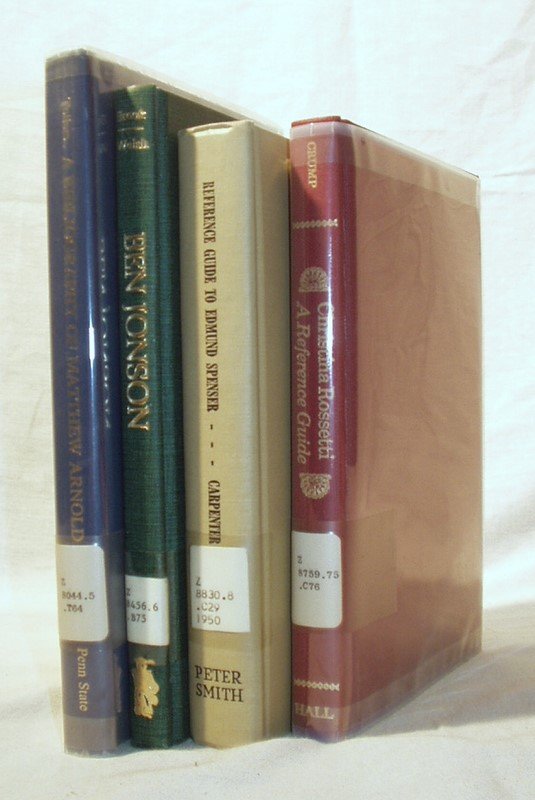 4V BIBLIOGRAPHY Rossetti Spenser Jonson Arnold: This auction lot includes the following group of titles: - A Bibliography of Matthew Arnold by Tollers - Dated 1974 by Pennsylvania State U. - Ben Johnson: a Quadricentennial Bibliography by Brock