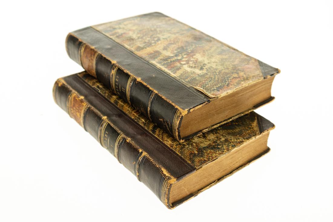 2V John Lothrop Motley THE RISE OF THE DUTCH REPUBLIC A: 2V John Lothrop Motley THE RISE OF THE DUTCH REPUBLIC A HISTORY IN TWO VOLUMES 1859 Decorative Binding Complete Set Netherlands Philip Duchess Margaret Alva Don John Austria Grand Commander Alexander