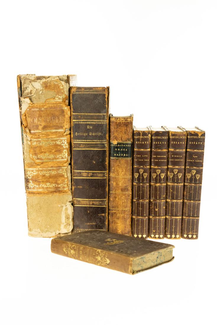 8V Decorative Bindings ANTIQUE THEOLOGY & PHILOSOPHY (1 of 20)