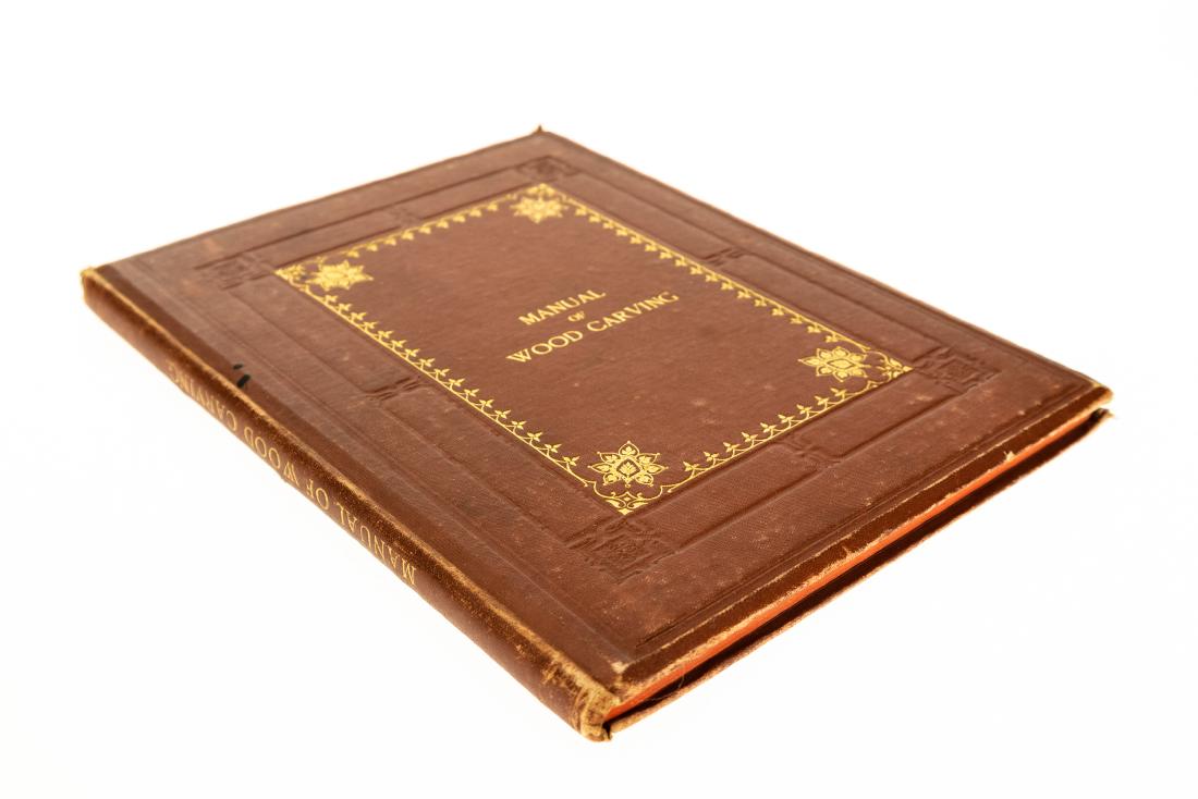 William Bemrose MANUAL OF WOOD CARVING c1870 Gilt (1 of 10)