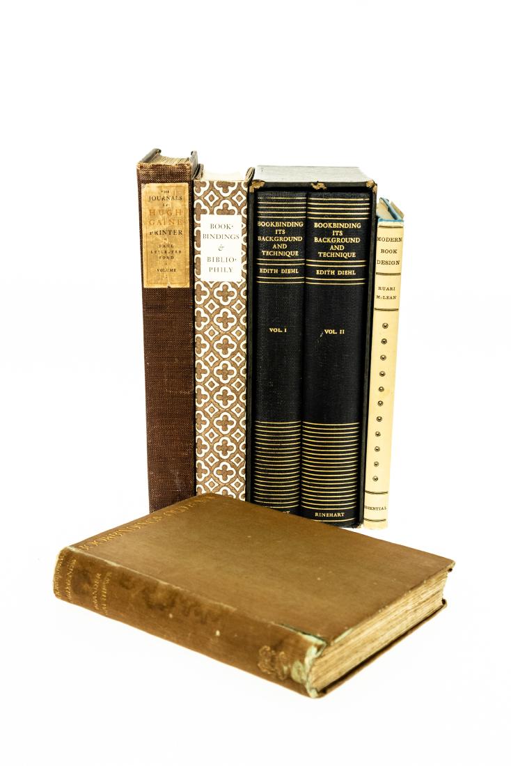 6V Books-On-Books HISTORY OF BOOKBINDING Vintage & (1 of 17)