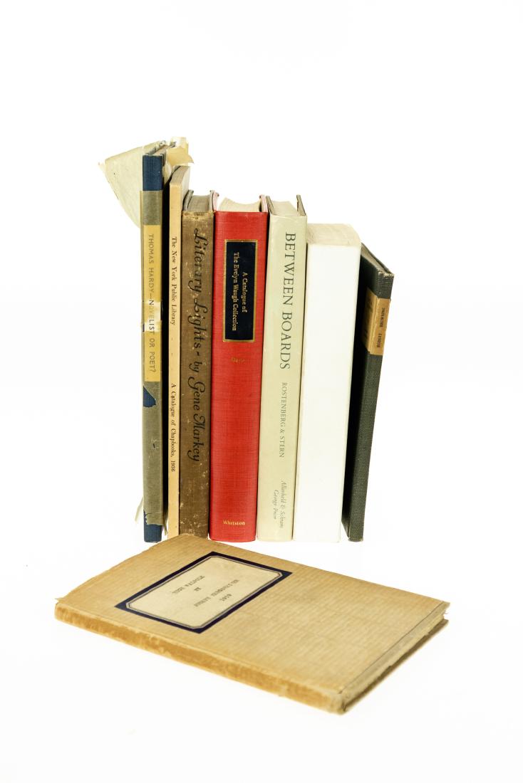 8V BOOKS-ON-BOOKS LITERARY & PRINTING HISTORY: 8V BOOKS-ON-BOOKS LITERARY & PRINTING HISTORY Author-Signed Limited Bibliographic Roycroft East Aurora NY Robert Browning Old Books Hugh Walpole Catalogue Chapbooks NY Public Library Caricatures Gene