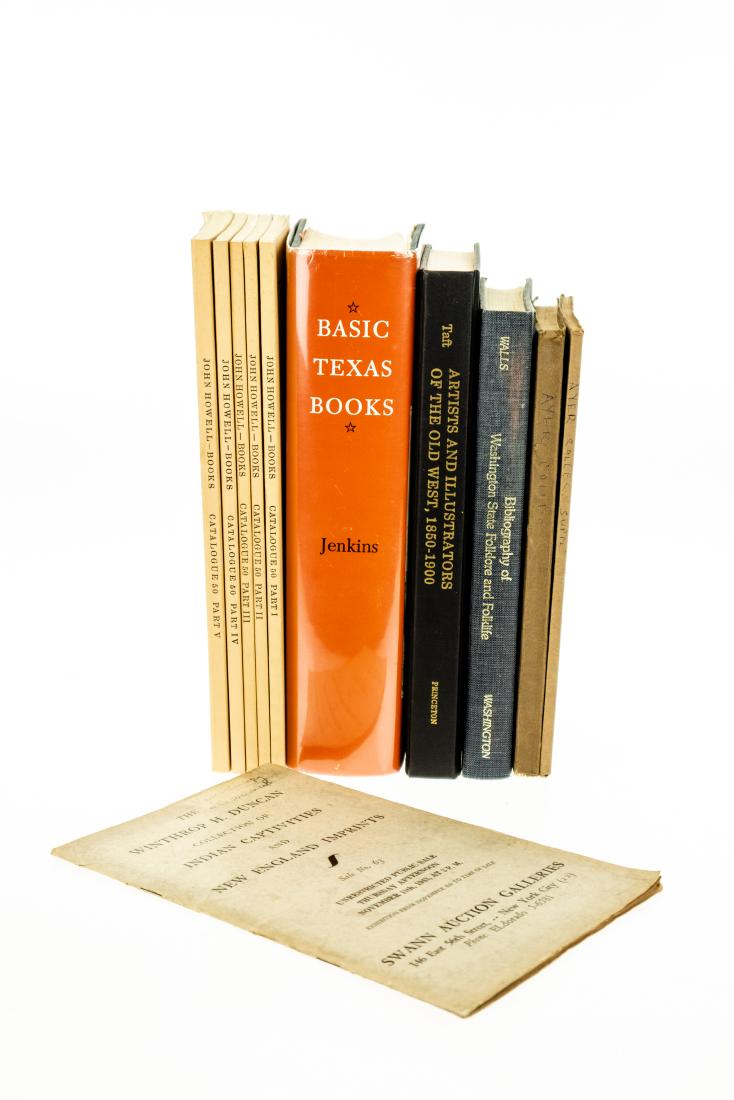 11V Literary Reference HISTORY OF AMERICAN WEST &: 11V Literary Reference HISTORY OF AMERICAN WEST & SOUTHWEST WRITINGS Indian Captivities Texas Edward E Ayer Collection Newberry Library Auction Catalogs California Jennie Crocker Henderson Artists Ill
