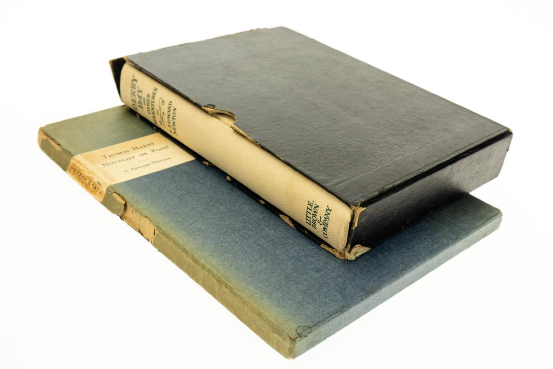 2V SIGNED A EDWARD NEWTON BOOKS Derby Day And Other: 2V SIGNED A EDWARD NEWTON BOOKS Derby Day And Other Adventures 1934 Thomas Hardy Novelist Or Poet 1929 Limited Editions Oak Knoll Library Facsimile Unpublished Novelette Charlotte Bronte Lina Newton S