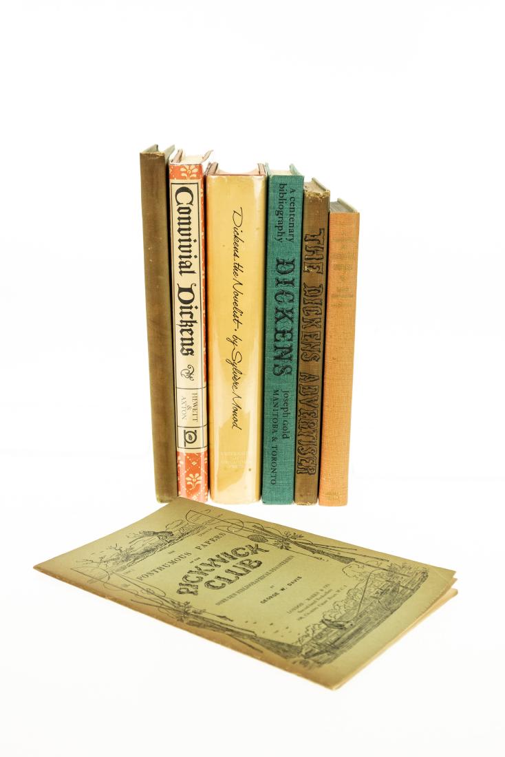 7V Charles Dickens Reference BOOKS-ON-BOOKS RELATING TO: 7V Charles Dickens Reference BOOKS-ON-BOOKS RELATING TO DICKENS Bibliographies English Literature Handbook Pickwick Papers Advertisements In Dickens Novels Centenary Drinks Logan Clendening Illustrate