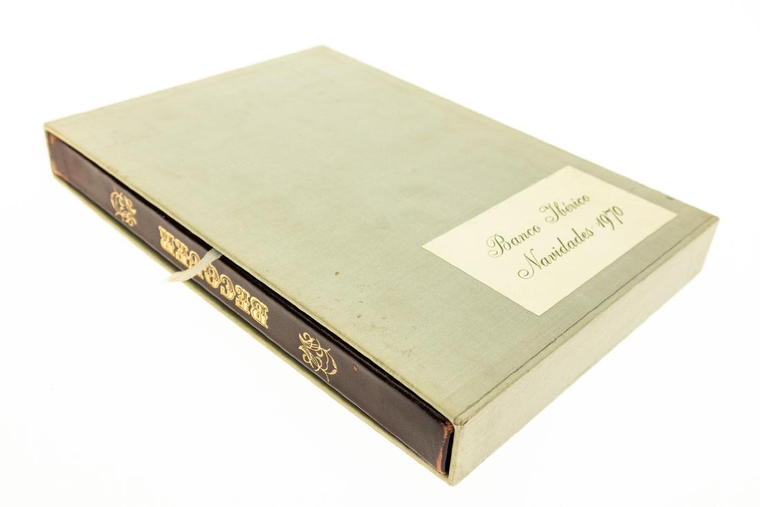 Gerardo Diego BECQUER 1836-1870 1970 First & Limited: Gerardo Diego BECQUER 1836-1870 1970 First & Limited Edition Polished Leather Gilt Slipcase Illustrated Colored Paper Spanish Romantic Poet Writer Playwright Artist Literature Rhymes Legends Father Mo