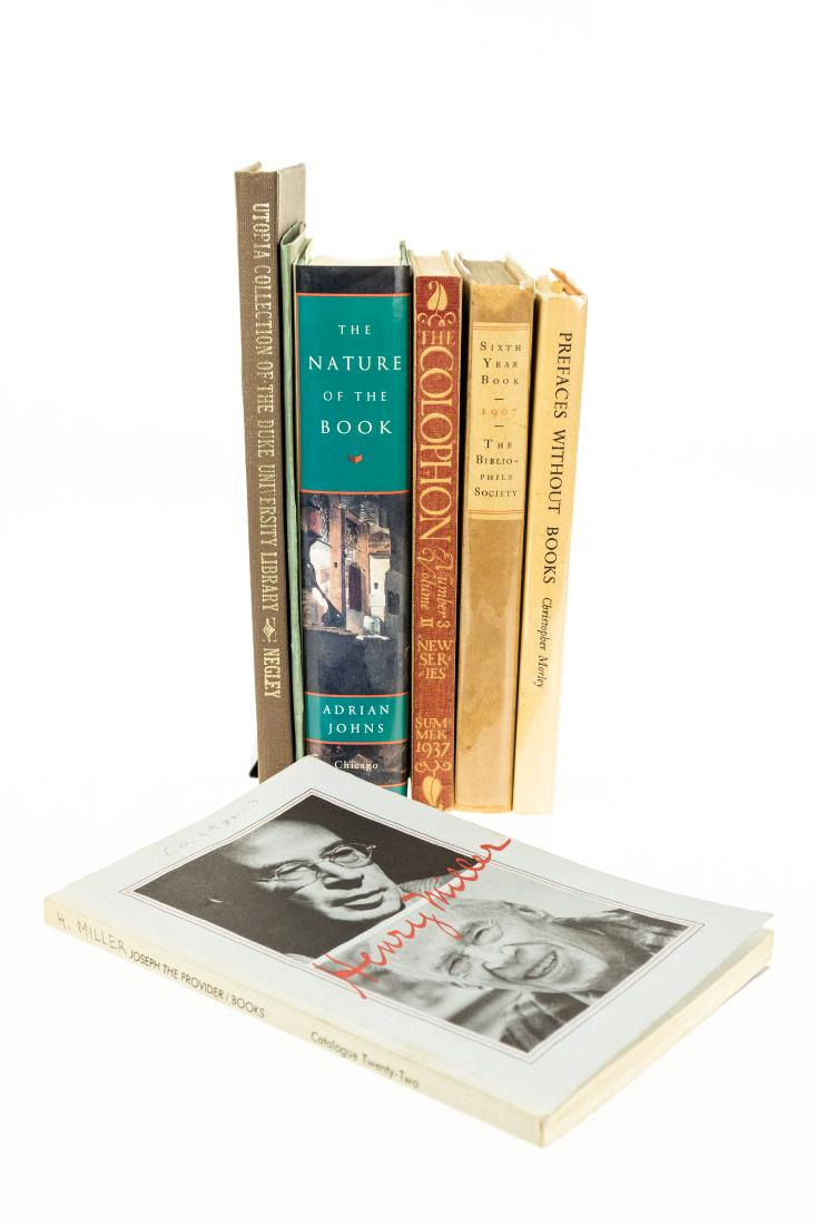 7V Books-On-Books LITERARY & PRINTING HISTORY Colophon: 7V Books-On-Books LITERARY & PRINTING HISTORY Colophon Quarterly For Bookmen 1937 Sixth Year Book Bibliophile Society Print Knowledge Adrian Johns Catalogue James F O Roark Collection Works Henry Mill