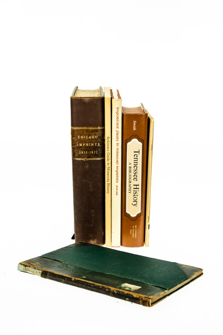 6V PRINTING HISTORY OF AMERICAN MIDWEST & SOUTH Vintage: 6V PRINTING HISTORY OF AMERICAN MIDWEST & SOUTH Vintage & Antique Signed Bibliographies Minnesota Tennessee History Imprints Chicago Ante-Fire Works Progress Administration WPA Missouri Book Details: 