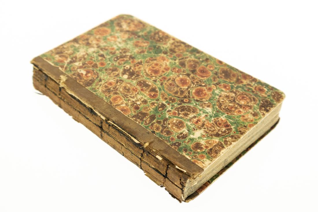 Samuel Lorenzo Knapp MEMOIRS OF GENERAL LAFAYETTE WITH: Samuel Lorenzo Knapp MEMOIRS OF GENERAL LAFAYETTE WITH AN ACCOUNT OF HIS VISIT TO AMERICA 1824 Decorative Binding Marbled Paper & Page Edges Biographical Brandywine Revolutionary War Boston France Ben