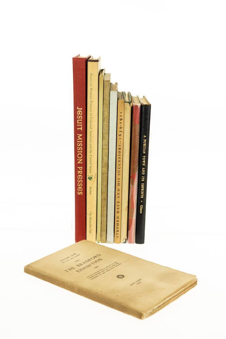 10V HISTORY OF PRINTING & PUBLISHING Bibliographic: 10V HISTORY OF PRINTING & PUBLISHING Bibliographic Small Presses Limited Editions Club Silver Jubilee Waldorf Astoria Vintage & Antique Signed Effendi Frank Nelson Doubleday Christopher Morley Stephen