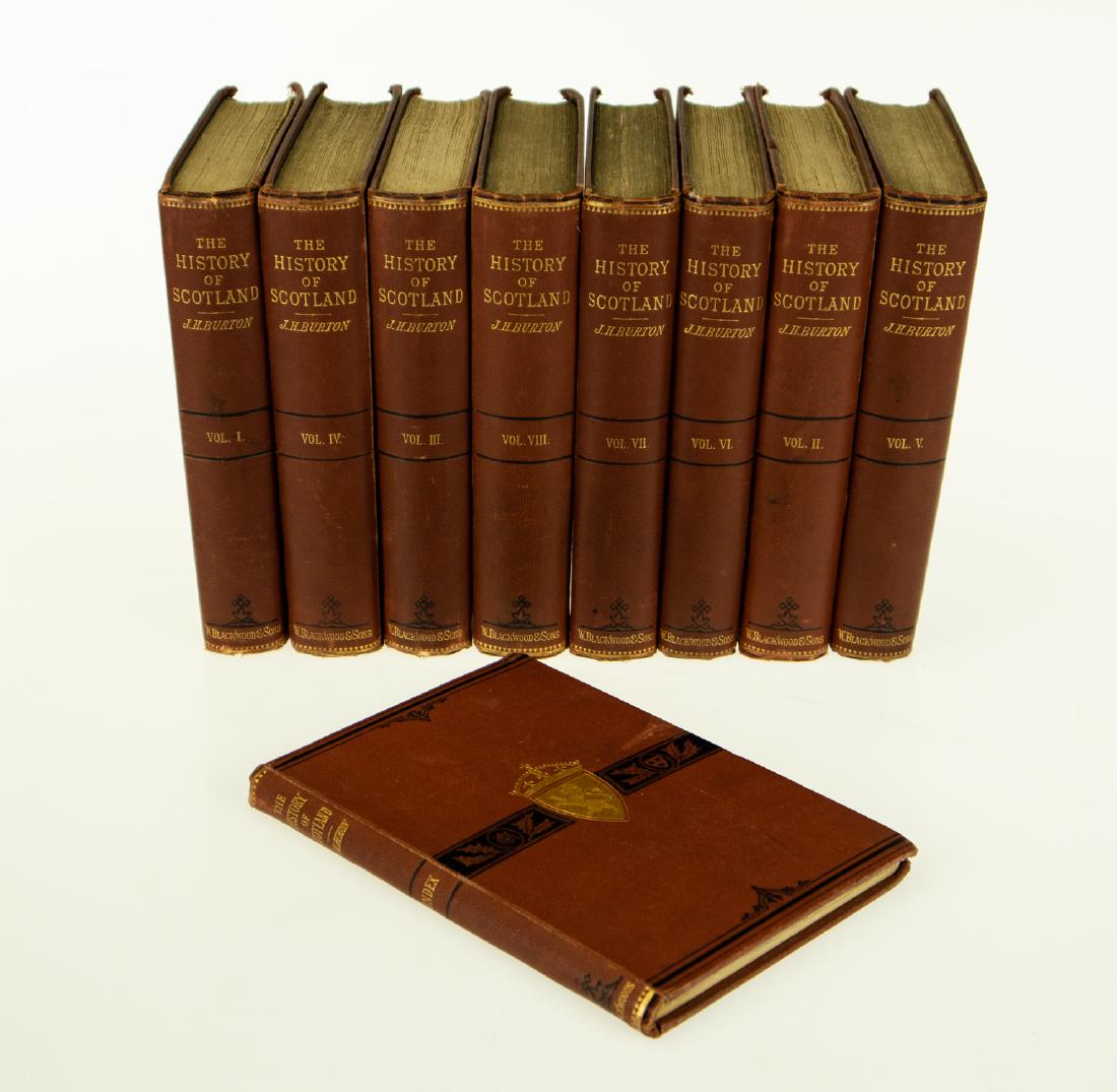 9V John Hill Burton THE HISTORY OF SCOTLAND 1876: 9V John Hill Burton THE HISTORY OF SCOTLAND 1876 Complete with Index Romans through Jacobite Rebellions b>Title: The History of Scotland: From Agricola's Invasion to the Extinction of the Last Jacobit
