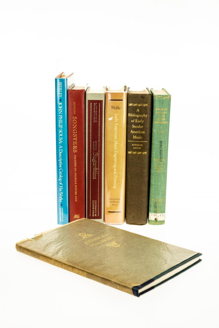 7V Collectible Reference HISTORY OF PRINTED MUSIC: 7V Collectible Reference HISTORY OF PRINTED MUSIC Bibliography Early Secular American Music 18th Century Oscar George Theodore Sonneck In Memoriam Pamphlet Laid In Songsters Before 1821 Irving Lowens 