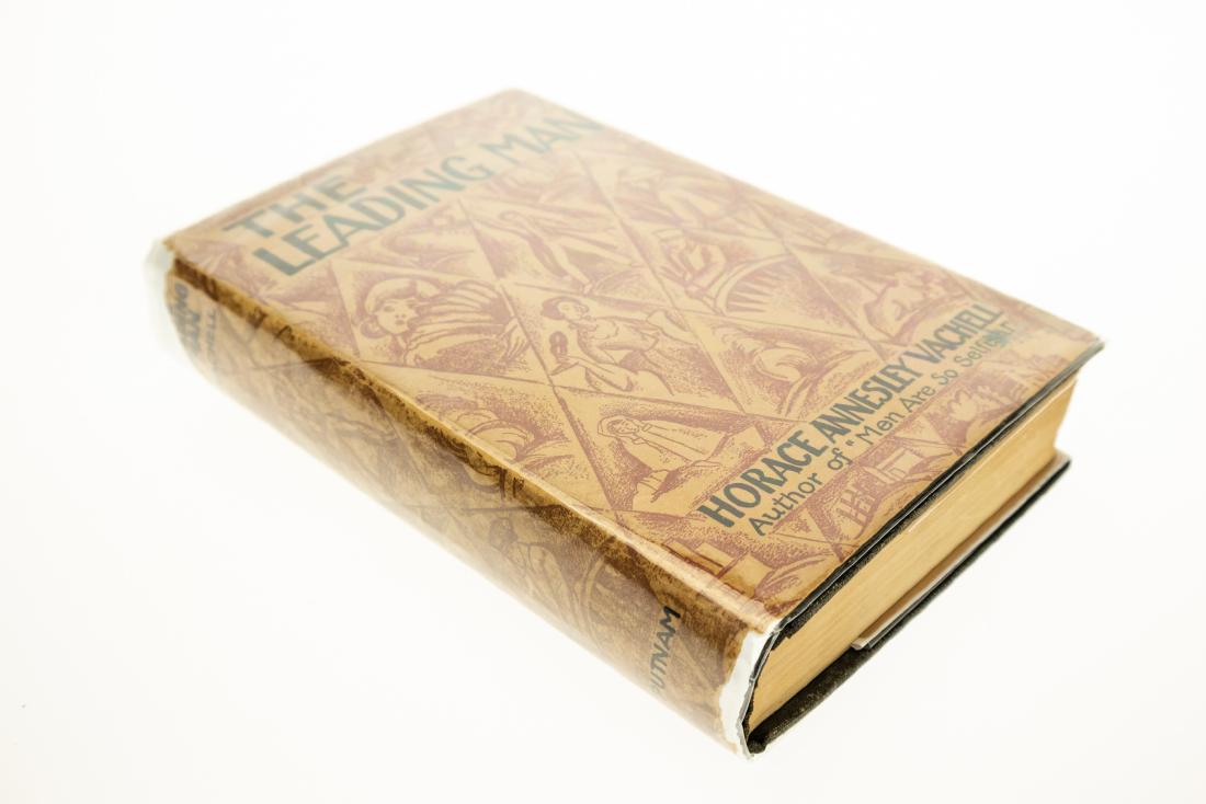 Horace Annesley Vachell THE LEADING MAN 1929 First: Horace Annesley Vachell THE LEADING MAN 1929 First American Edition Original Dust Jacket Wartime England Theater Society English Novelist Valentine Montague Val Godden b>Title: The Leading Man Author: