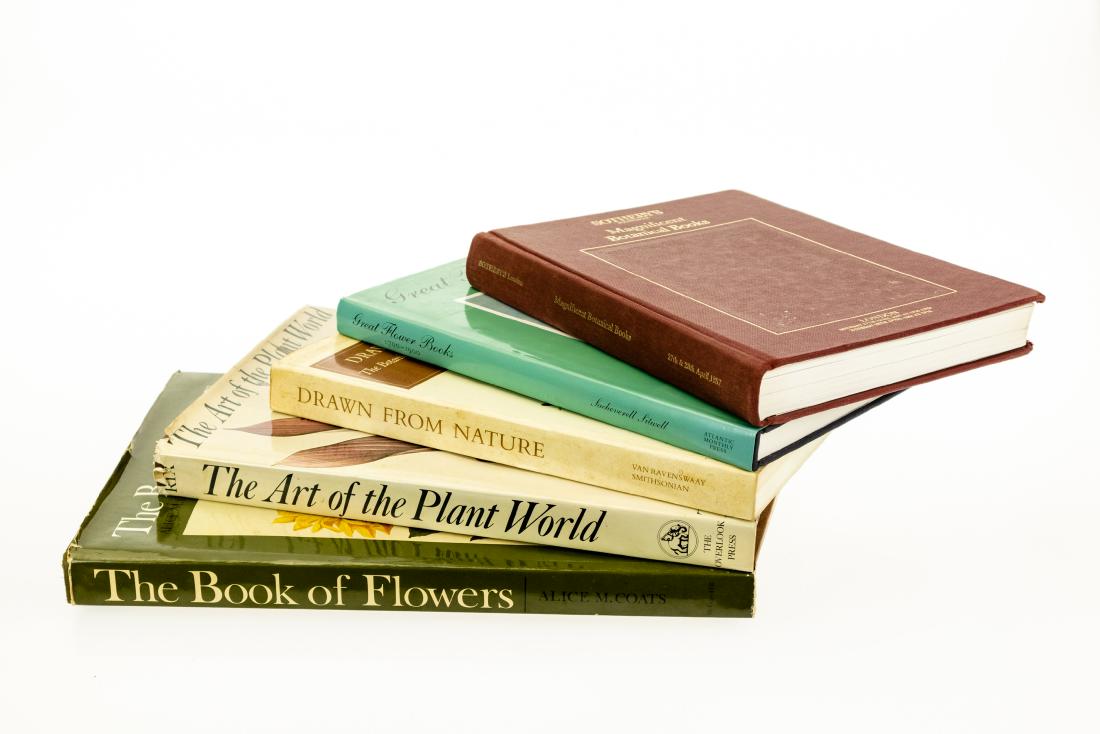 5V Botanical Art Reference HISTORY OF BOTANICAL: 5V Botanical Art Reference HISTORY OF BOTANICAL ILLUSTRATION Books-On-Books Natural History Folio Oversized Illustrated Plates Sothebys Catalogue Library of Robert de Belder Flower Books 1700-1900 Bib