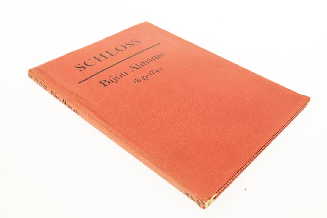 Albert Schloss and Iain Bain ALBERT SCHLOSS BIJOU: Albert Schloss and Iain Bain ALBERT SCHLOSS BIJOU ALMANACS 1839-1843 1969 Limited Edition Scarce Illustrated Reprinted from the Original Steel Plates Engravings Miniature Book Printer History Art Book