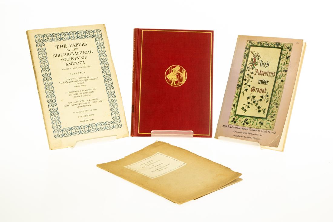 4V Collectible Lewis Carroll Reference BOOKS-ON-BOOKS: 4V Collectible Lewis Carroll Reference BOOKS-ON-BOOKS RELATING TO LEWIS CARROLL First Editions Limited Edition Alices Adventures Under Ground Facsimile of Authors Manuscript Martin Gardner Papers of t