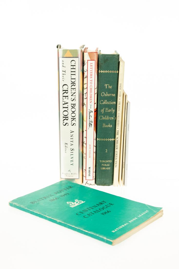 8V Juvenile Book Authors HISTORY OF CHILDRENS BOOKS: 8V Juvenile Book Authors HISTORY OF CHILDRENS BOOKS Signed Beatrix Potter Centennial Exhibitions Grolier Club National Book League The Free Library of Philadelphia Illustrated Osborne Collection of Ea