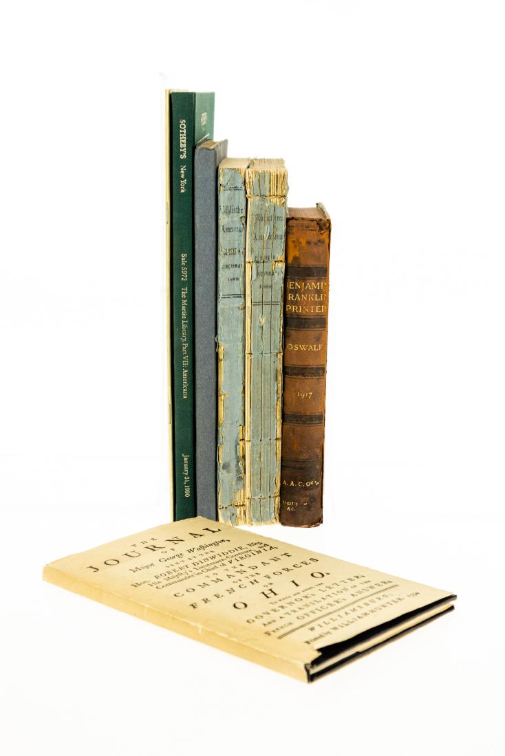 7V Books-On-Books HISTORY OF AMERICAN BOOKS AND: 7V Books-On-Books HISTORY OF AMERICAN BOOKS AND PRINTING Author-Signed Bibliographic Presses Americana Journal George Washington Facsimile October 1753-January 1754 Map Benjamin Franklin John Clyde Os