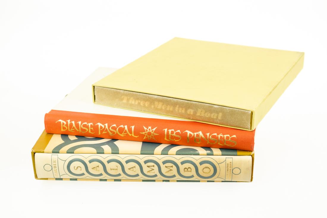 3V Collectible Books LIMITED EDITIONS CLUB: 3V Collectible Books LIMITED EDITIONS CLUB Artist-Signed Illustrated Les Pensees Thoughts on Religion and Other Subjects Blaise Pascal Ismar David Three Men in a Boat to Say Nothing of the Dog Jerome 