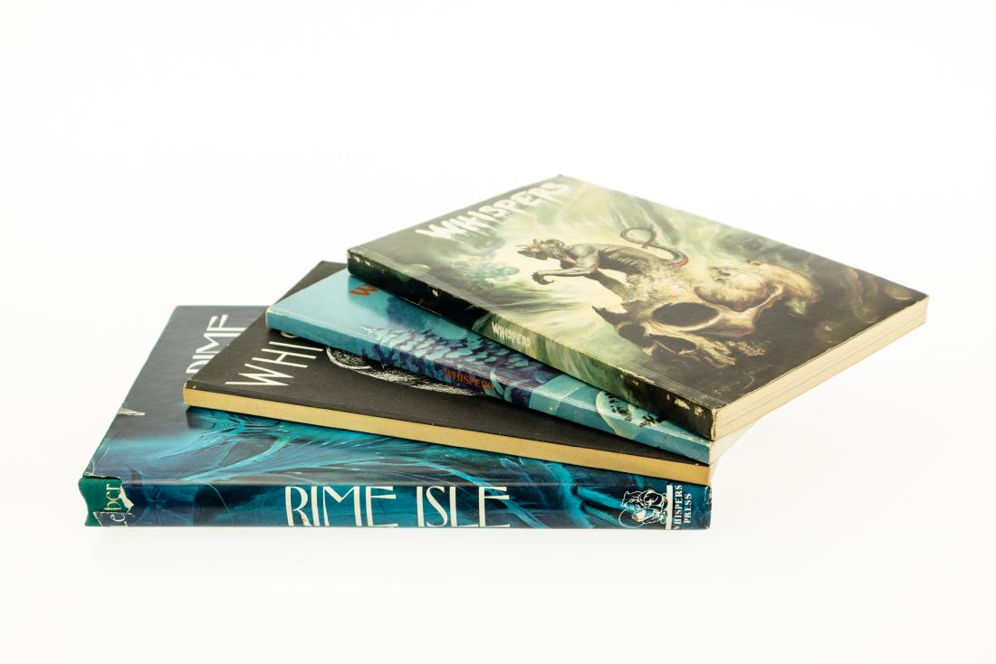 4V Collectible Titles VINTAGE WHISPERS PRESS COLLECTION: 4V Collectible Titles VINTAGE WHISPERS PRESS COLLECTION Fantasy Science Fiction Rime Isle Fritz Leiber Magazine Issues 1978 1979 1983 Illustrated Artists Glen Cook Roger Zelazny Steve Fabian Lon T Rob