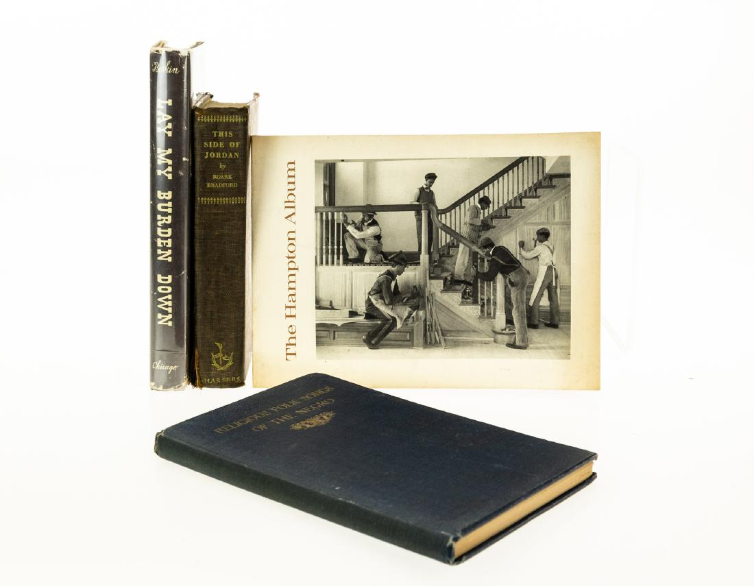 4V VINTAGE AND ANTIQUE AFRICAN AMERICAN HISTORY First: 4V VINTAGE AND ANTIQUE AFRICAN AMERICAN HISTORY First Edition This Side of Jordan Roark Bradford Drawings by Erick Berry Decorative The Hampton Album 44 Photographs by Frances B Johnston Hampton Norma