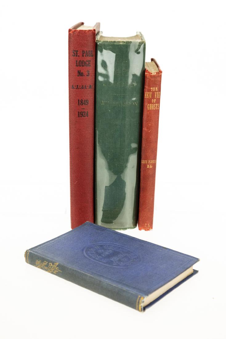4V Antique Books HISTORY OF MYSTICISM AND SECRET: 4V Antique Books HISTORY OF MYSTICISM AND SECRET SOCIETIES Ghosts Occult Paranormal Rev David MacDill Jonathan Blanchard Edward Beecher Wester Tract and Book Society Telepathic Hallucinations Frank Po