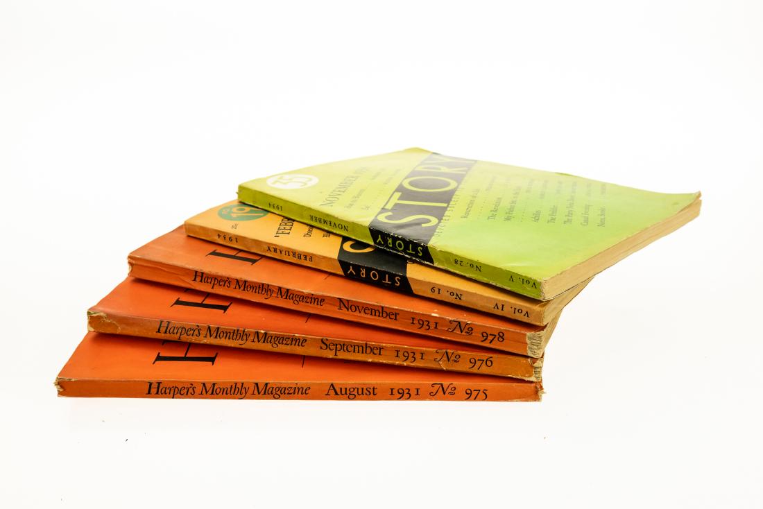 5V Collectible Literature WILLIAM FAULKNER SHORT: 5V Collectible Literature WILLIAM FAULKNER SHORT STORIES Original Printings Elly Lo The Hound Fox Hunt Doctor Martino Harpers Magazine Story Antique Issues American Literature Writer Book Details: Thi