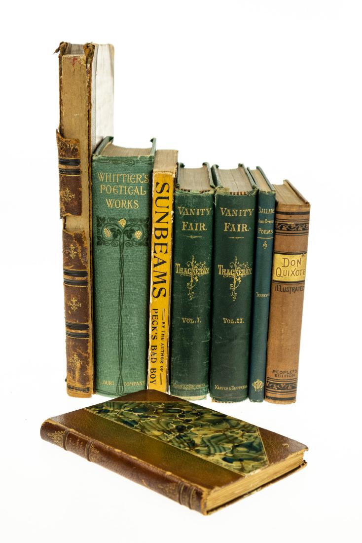 8V Collectible Books DECORATIVE ANTIQUE LITERATURE AND: 8V Collectible Books DECORATIVE ANTIQUE LITERATURE AND POETRY Victorian Gilt Leatherbound Engravings Selected Poems of Matthew Arnold History of Don Quixote de la Mancha Cervantes Gustav Dore Sunbeams