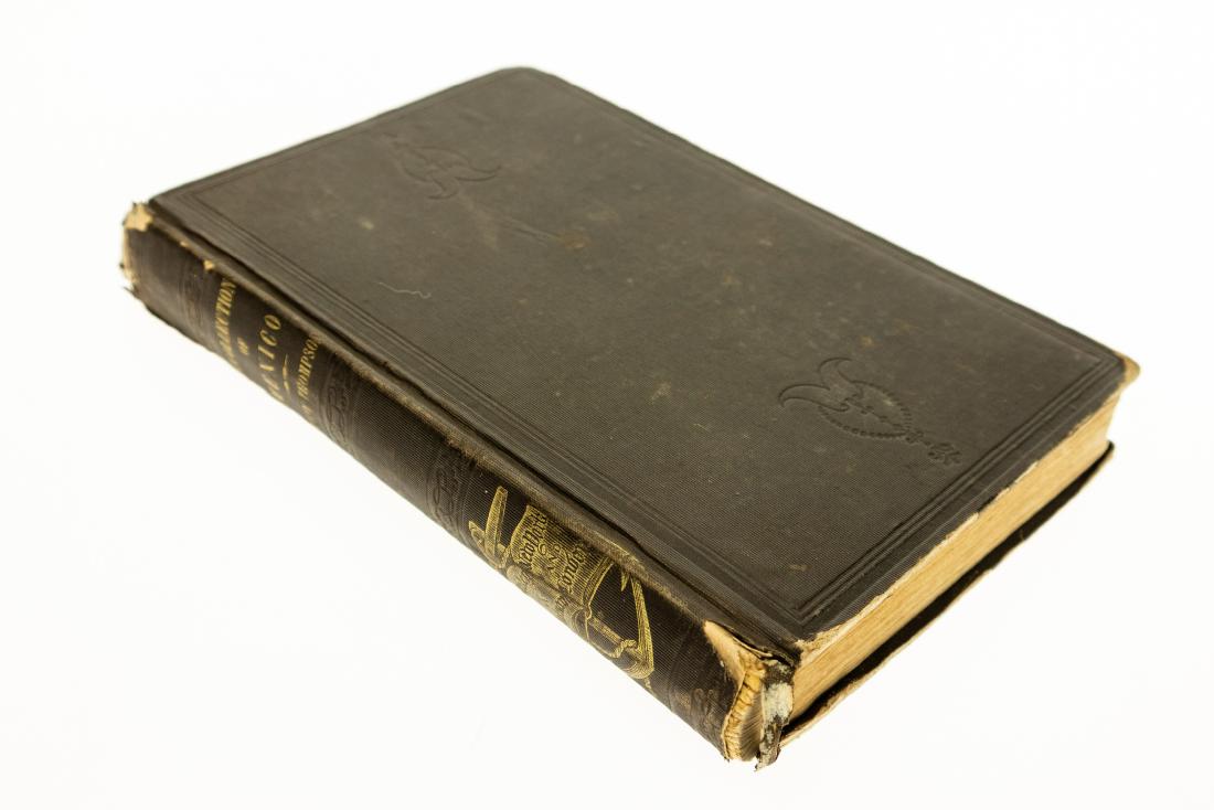 Waddy Thompson RECOLLECTIONS OF MEXICO 1846 Gilt: Waddy Thompson RECOLLECTIONS OF MEXICO 1846 Gilt Antique Julius A Skilton Signature Previous Owner US Ambassador to Mexico History Travel Exploration Santa Anna Jalapa Cholula Mexico City Prisoners Ca