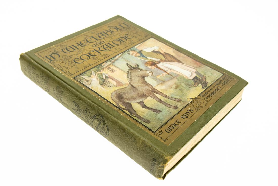Grace Rhys IN WHEELABOUT AND COCKALONE c1917 Rare First: Grace Rhys IN WHEELABOUT AND COCKALONE c1917 Rare First Edition Fairy Book Four Color Plates Present Complete Illustrated Childrens Juvenile Literature Fiction Margaret W Tarrant Megan Rhys Goblins Im