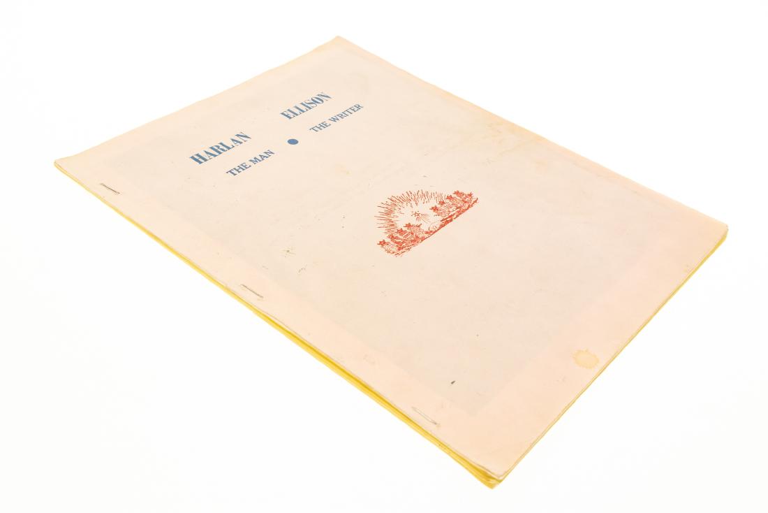 DeVore Griffis and Shapiro HARLAN ELLISON THE MAN THE: DeVore Griffis and Shapiro HARLAN ELLISON THE MAN THE WRITER 1968 Signed Inscribed Limited Edition Illustration from Photograph Bibliography Short Stories Awards Books Novels Essays Television and Fil