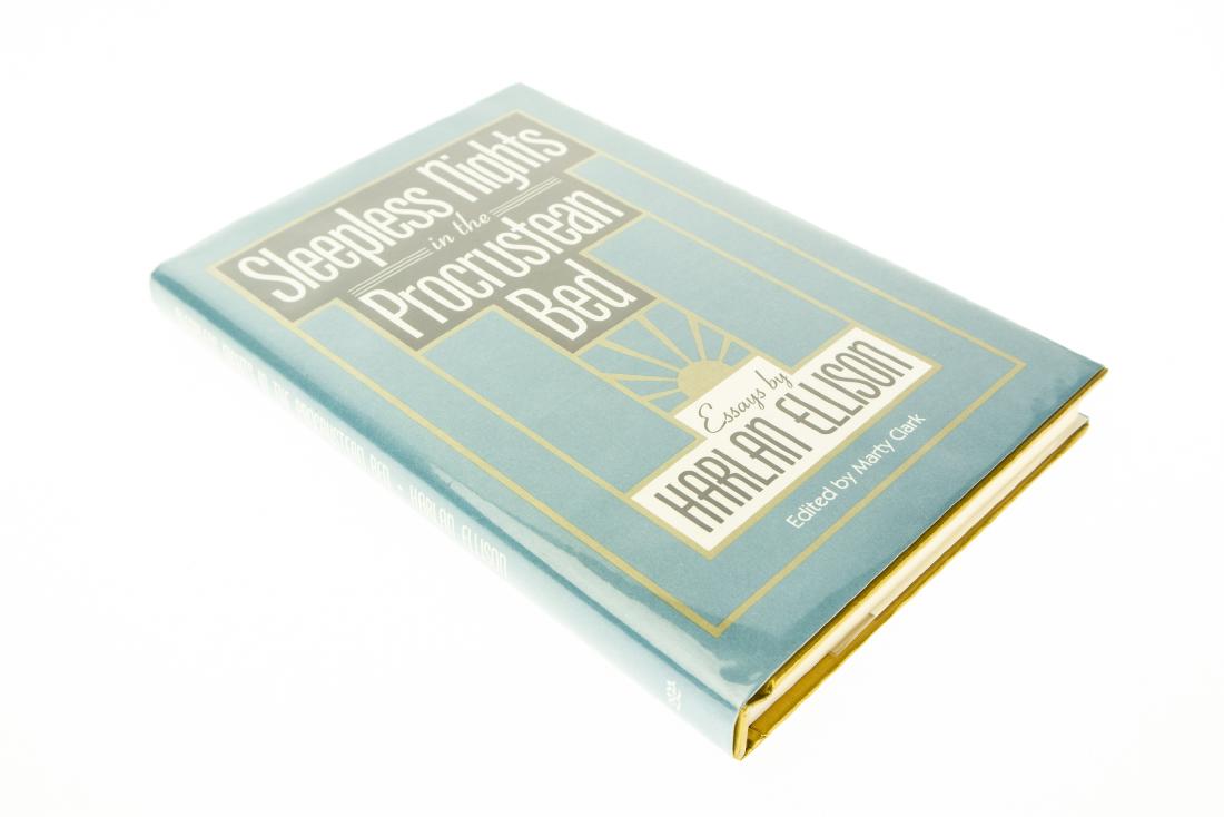 Harlan Ellison and Marty Clark SLEEPLESS NIGHTS IN THE: Harlan Ellison and Marty Clark SLEEPLESS NIGHTS IN THE PROCRUSTEAN BED ESSAYS 1984 Signed Limited Edition Commentary Profiles Television Jerry Falwell From Alabamy with Hate Serita Rosenthal Ellison R