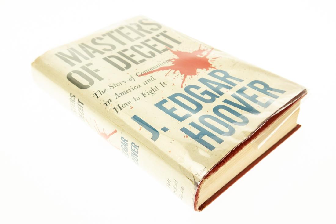 J Edgar Hoover MASTERS OF DECEIT THE STORY OF COMMUNISM: J Edgar Hoover MASTERS OF DECEIT THE STORY OF COMMUNISM IN AMERICA AND HOW TO FIGHT IT 1961 Author-Signed Politics Government FBI History Espionage Bibliography Russia Communist Party Marx Lenin Stali