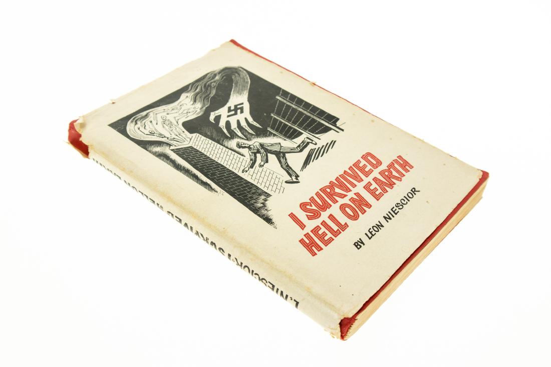 Leon Niescior I SURVIVED HELL ON EARTH 1956 Rare: Leon Niescior I SURVIVED HELL ON EARTH 1956 Rare Illustrated Photographs WWII Polish Resistance Fighter Survived Auschwitz Concentration Camp Nazi Atrocities Jews Torture Crematories Gas Chambers Star