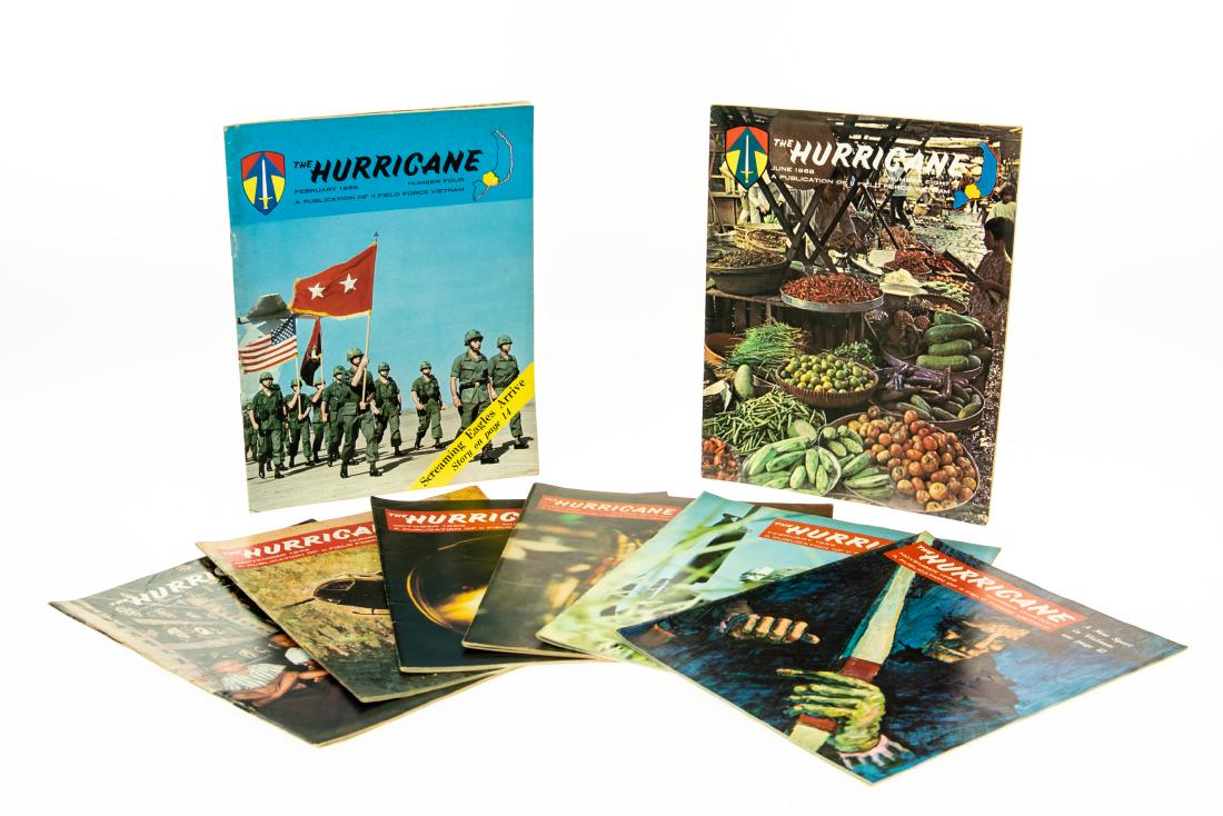 8V Collectible Military Magazine Issues THE HURRICANE A: 8V Collectible Military Magazine Issues THE HURRICANE A PUBLICATION OF THE II FIELD FORCE VIETNAM War Military Region 3 Saigon Illustrated Color Black and White Photographs Maps US Military Assistance