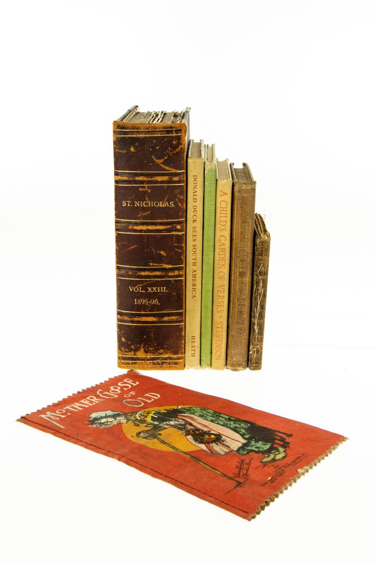 7V Juvenile Literature VINTAGE AND ANTIQUE CHILDRENS: 7V Juvenile Literature VINTAGE AND ANTIQUE CHILDRENS Peter Parleyâ€™s Book of Anecdotes Engravings Illustrated Child Life in Prose John Greenleaf Whittier Mother Goose of Old Saalfields Muslin Bo