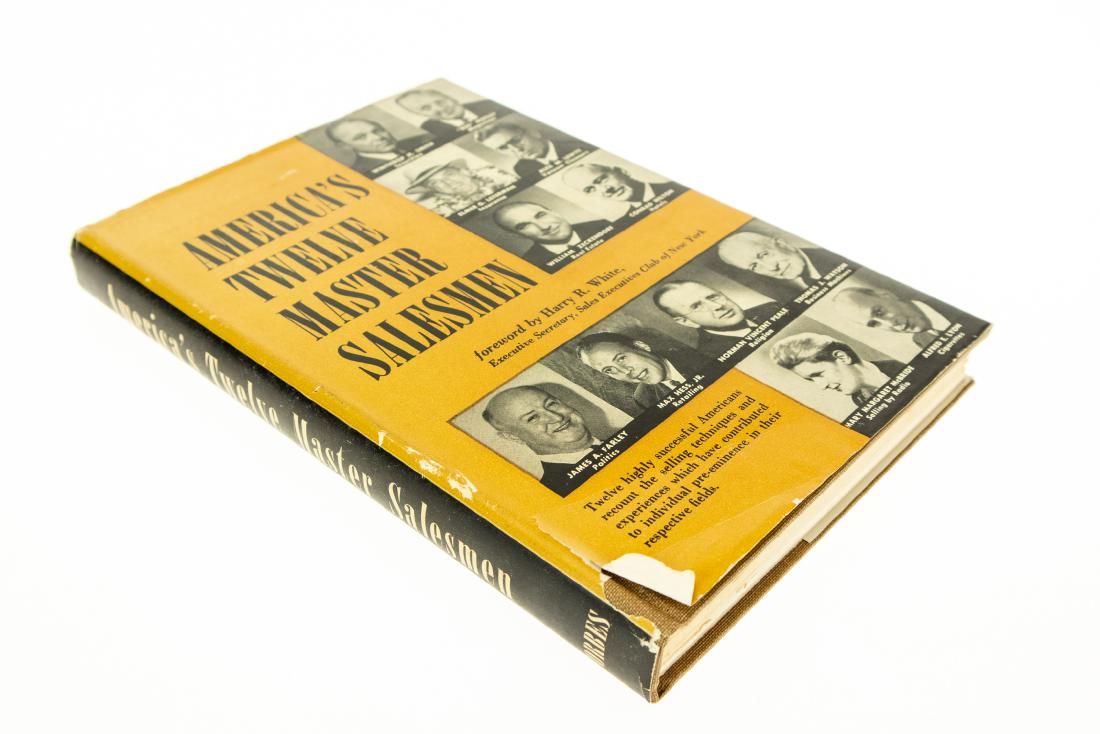 AMERICAS TWELVE MASTER SALESMEN 1952 Rare Original Dust: AMERICAS TWELVE MASTER SALESMEN 1952 Rare Original Dust Jacket Introduction by Harry R White Essays Thomas J Watson IBM James A Farley Max Hess Jr Conrad N Hilton Elmer G Letterman Alex M Lewyt Alfred