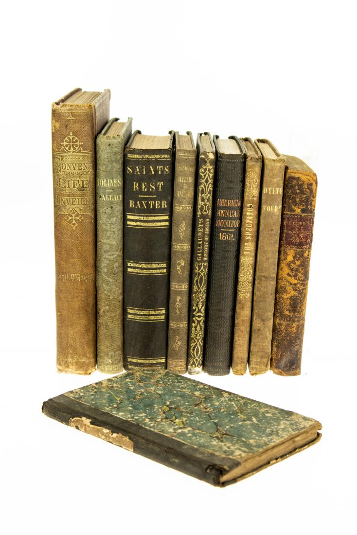 10V Collectible Books ANTIQUE THEOLOGY Decorative Dying: 10V Collectible Books ANTIQUE THEOLOGY Decorative Dying Hours Good Bad Men Kidder Backslider Religious Declension A Fuller Evening Recreations Isabel Drysdale Saints Everlasting Rest Richard Baxter Sc