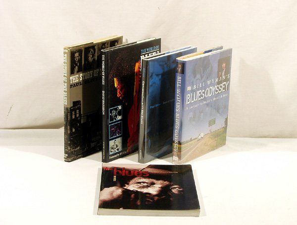 5V Wyman Odyssey BLUES HISTORY Oliver Harrison: This auction lot includes the following group of Jazz reference titles: - The Blues - From Robert Johnson to Robert Cray by Russell - Dated 2000 by Carlton - softcover - Bill Wyman's Blues Odyssey
