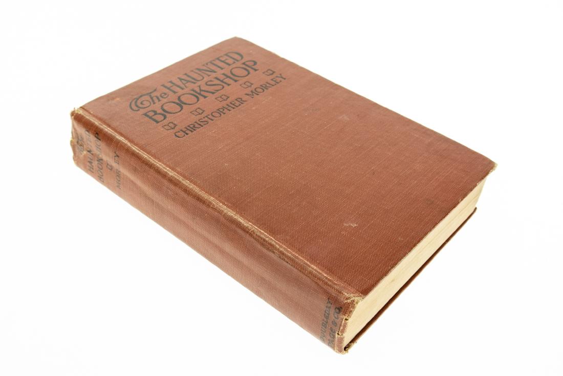 Christopher Morley THE HAUNTED BOOKSHOP 1919 First: Christopher Morley THE HAUNTED BOOKSHOP 1919 First Edition Antique Tipped-In Letter Signed by Christopher Morley Poem Of an Ancient Spaniel in Her Fifteenth Year Advertisement Roger Mifflin Book Selle