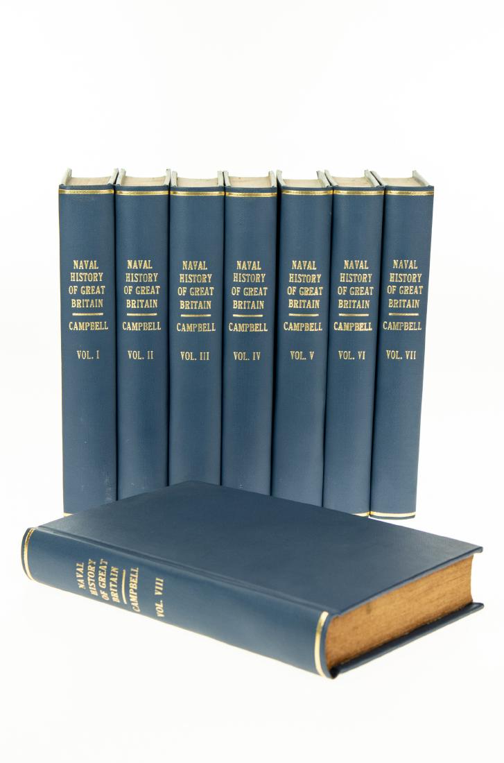 8V Dr. John Campbell NAVAL HISTORY OF GREAT BRITAIN: 8V Dr. John Campbell NAVAL HISTORY OF GREAT BRITAIN HISTORY LIVES BRITISH ADMIRALS 1813 Complete Set Biographical Sketches Officers Lord Nelson War Memoirs French Charles I Charles II Civil War Englan