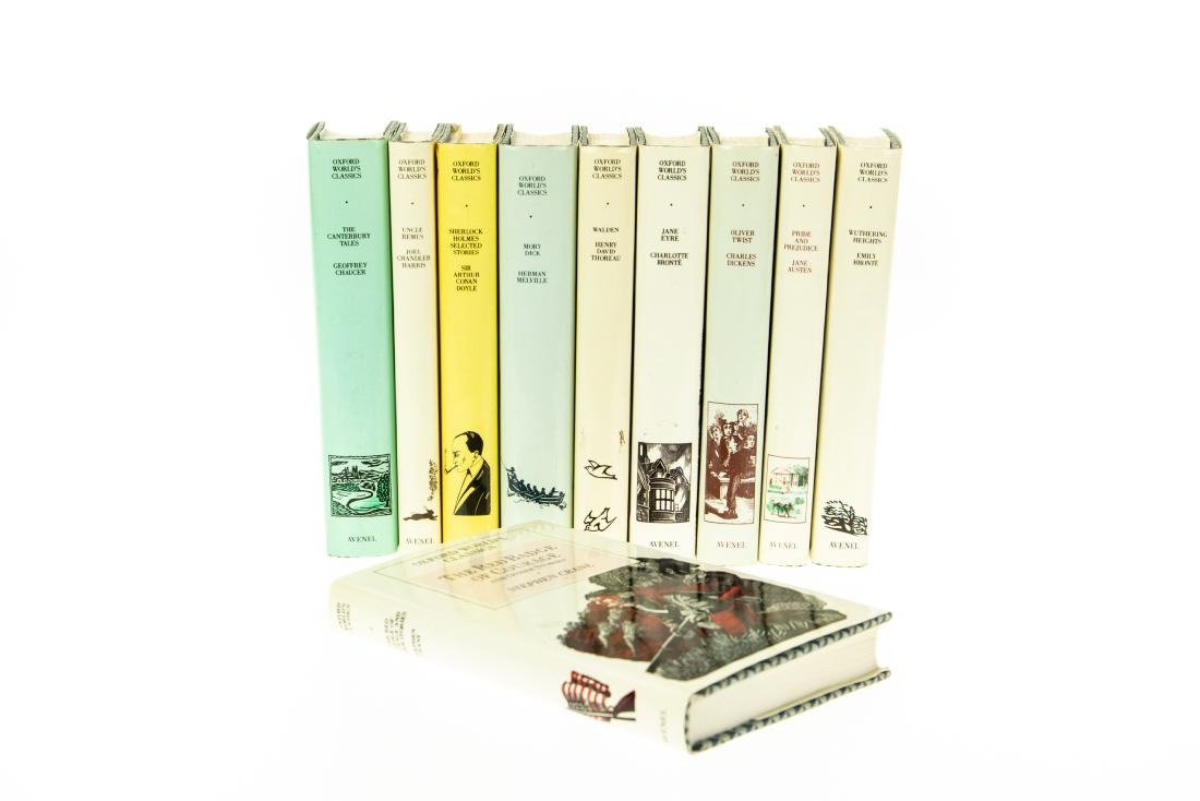 10 Collectible Literature OXFORD WORLDâ€™S CLASSICS IN: 10 Collectible Literature OXFORD WORLDâ€™S CLASSICS IN DUST JACKETS Chaucer Canterbury Tales Herman Melville Moby Dick Arthur Conan Doyle Sherlock Holmes Joel Chandler Harris Uncle Remus Charlott