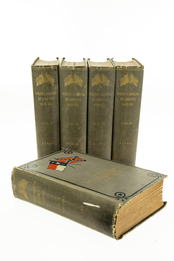 5V Walter Clark HISTORIES OF THE SEVERAL REGIMENTS AND: 5V Walter Clark HISTORIES OF THE SEVERAL REGIMENTS AND BATTALIONS FROM NORTH CAROLINA IN THE GREAT WAR 1861‾â€™65 1901 First Edition Scarce Decorative Illustrated Portraits Maps Diagrams Am